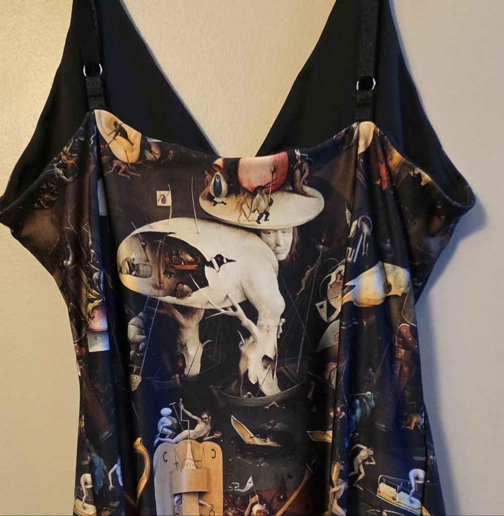 Blackmilk The Garden Of Unearthly Delight Bosch Longline Strappy XXL